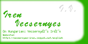 iren vecsernyes business card